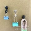 Blanco y negro gris transparente pins ganchos de madera blanda pins de madera de oficina pins de fijación pins venta al por mayor Specification image